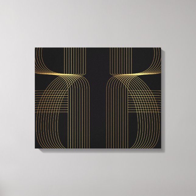 Oro, negro, elegante, fresco, único y moderno arte (Anverso)