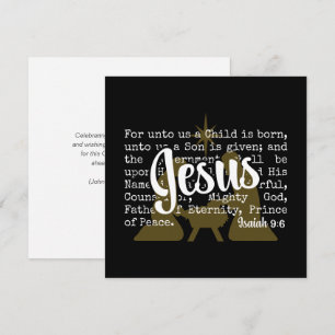Oro Negro PARA NOSOTROS JESÚS Navidad