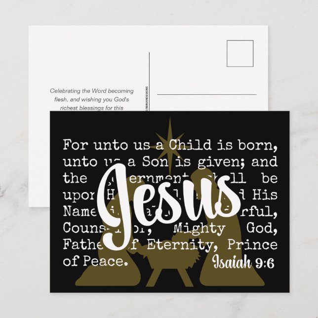 Oro Negro PARA NOSOTROS JESÚS Navidad (Anverso / Reverso)