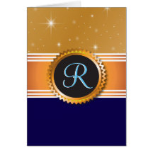 Oro Orb Stars Sapphire Blue Monograma