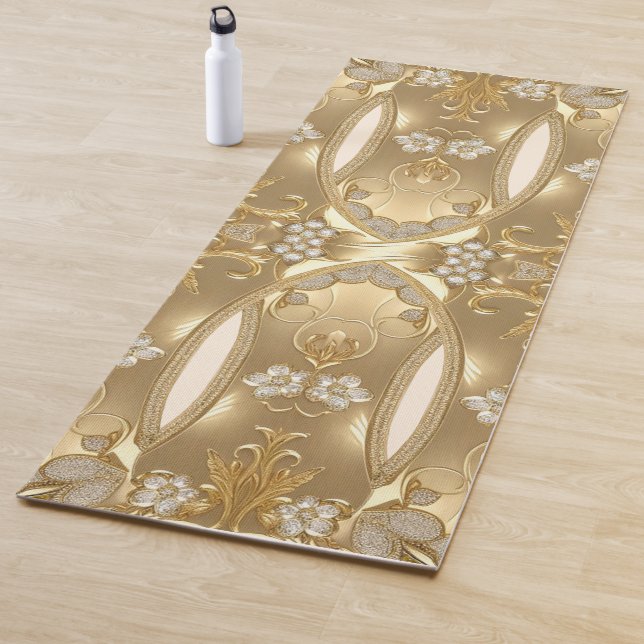 Oro Ornate Floral Yoga Mat (In situ)