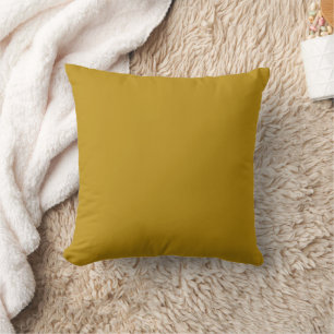 Oro oscuro (artreuse) y almohada gris para sofá gr