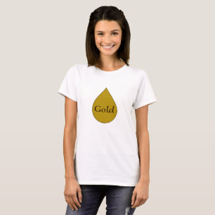 Oro que amamanta la camiseta para mujer del premio
