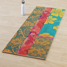 Oro rojo verde colorido ORIENTAL - Yoga Mat