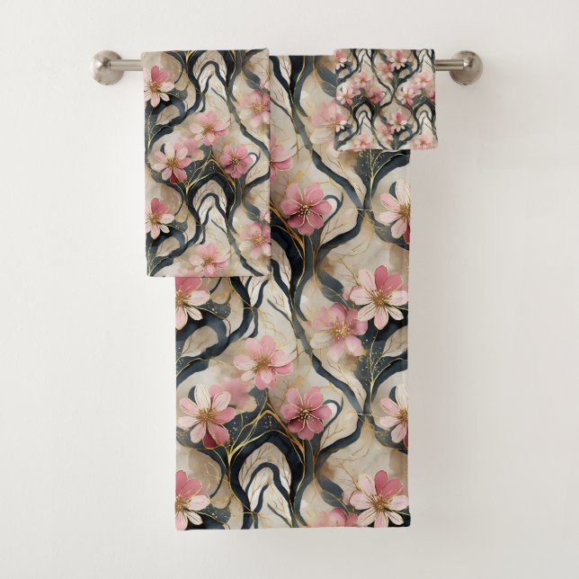 Oro Rosa Floral Japonés (In situ)