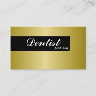 Oro simple de la tarjeta de visita del