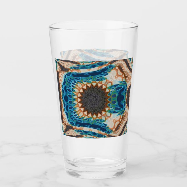 Oro turquesa Sol Southwestern Art (Anverso)