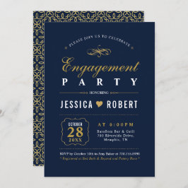 Oro y marina | Invitación a la fiesta de compromis