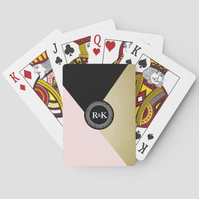 Oro y naipes negros del póker de Bicycle® (Reverso)