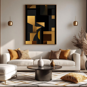 Oro y sombra: El baile de la impresión de lienzo d