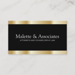 Oro y tarjetas de visita negras