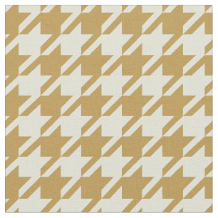 Oro y tela amarilla de Houndstooth