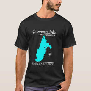 Oromocto Lago New Brunswick Larga Manga Camiseta