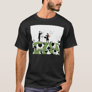 Orquesta jugando para camiseta Minimalista de vaca