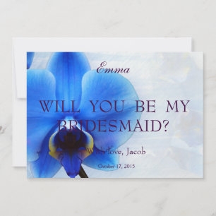 Orquid Blue Serás Mi Invitación De La Novia