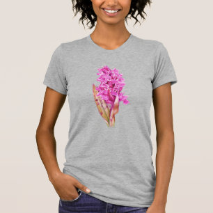 Orquídea acuarela arte camiseta púrpura rosa