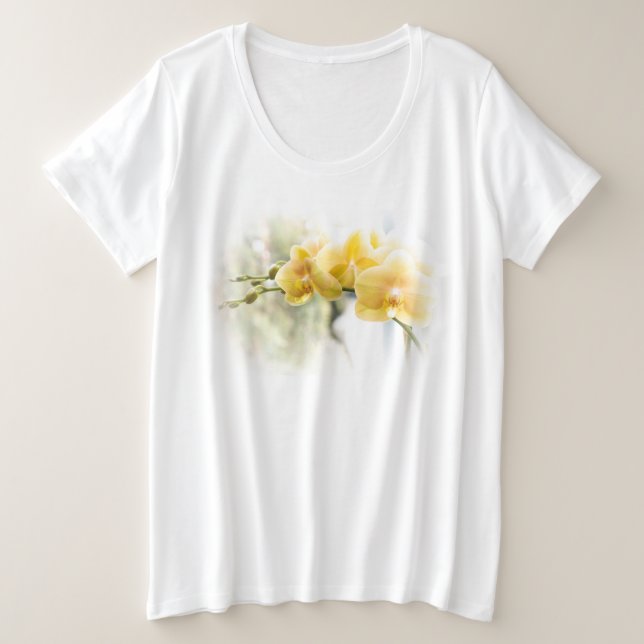 Orquídea amarilla en sol (Anverso del diseño)