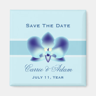 Orquídea Azul Guardar el imán de fecha