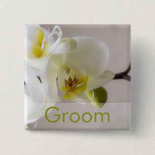Orquídea blanca • Botón de la boda