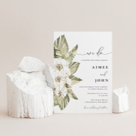 Orquídea Blanca Hacemos Invitación Matrimonial