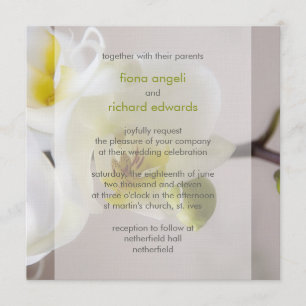 Orquídea Blanca ・ Invitación a la boda