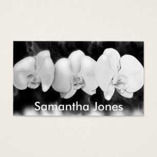 Orquídea blanca negra pintando flores tropicales