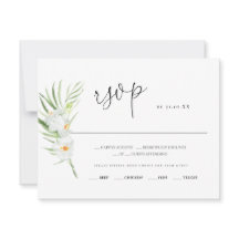 Orquídea Blanca | tarjeta de respuesta del Boda RS