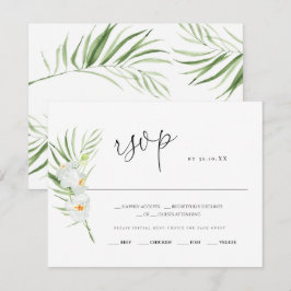 Orquídea Blanca | tarjeta de respuesta del Boda RS
