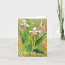 Orquídea ¿Cuándo es el baile? Tarjeta pequeña