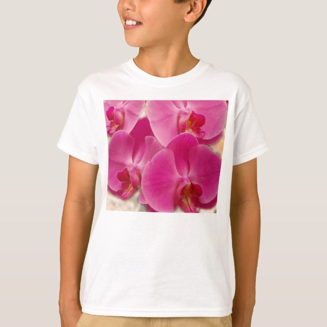 Orquídea del Phalaenopsis - camiseta - modificada (Anverso)