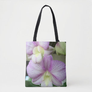 Orquídea en una bolsa de papel de impresión