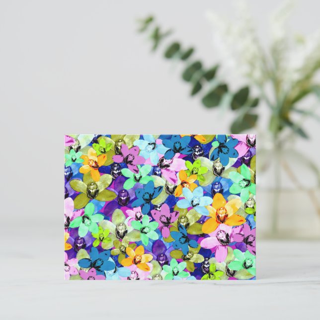 Orquídea Extravaganza Acuática, Postales (Anverso de pie)