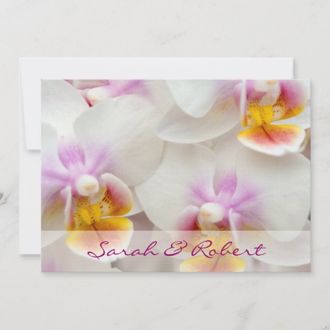 Orquídea ・ Invitación a la boda (Anverso)