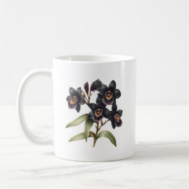 Orquídea negra clásica taza de café