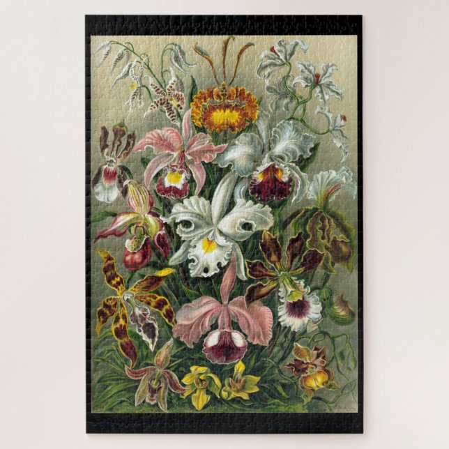 "Orquídea" por Ernst Haeckel Jigsaw Puzzle (Vertical)