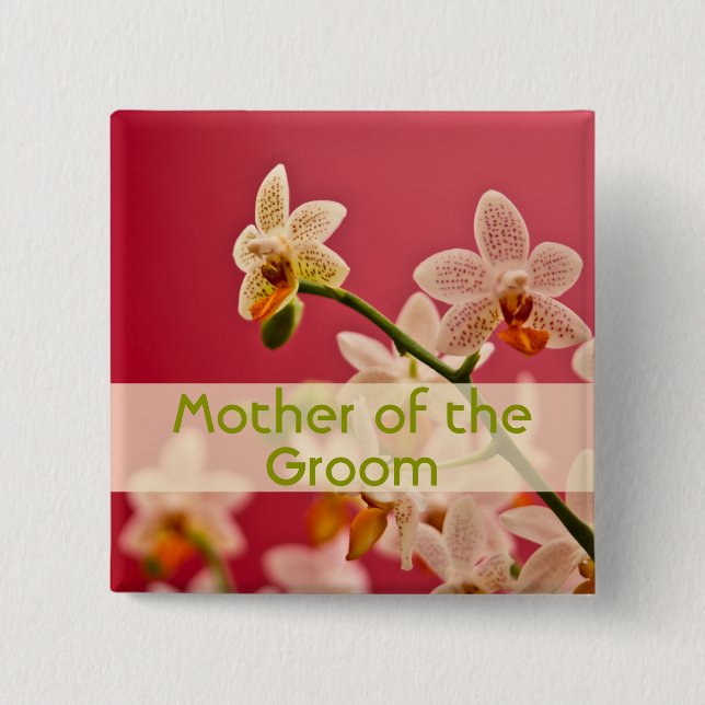 Orquídea roja • Botón de la boda (Anverso)