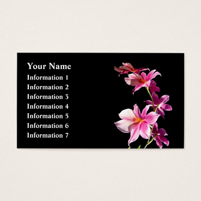 Orquídea rosa. (Frente)