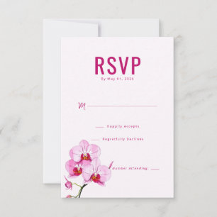 Orquídea Rosa Elegante RSVP