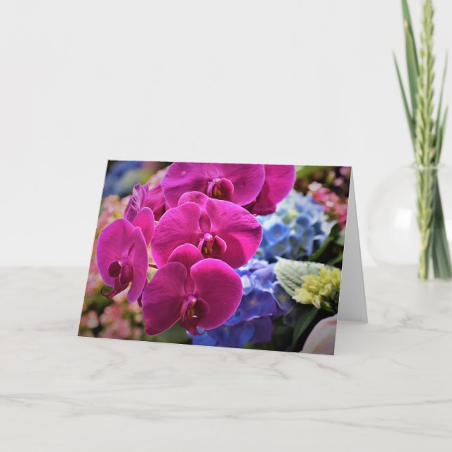 Orquídea, tarjeta (Anverso)