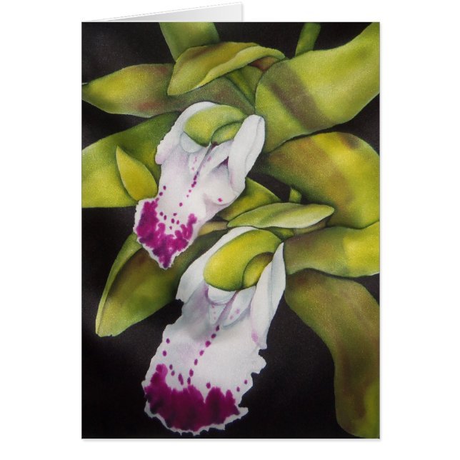 Orquídea Verde Cymbidium (Frente)