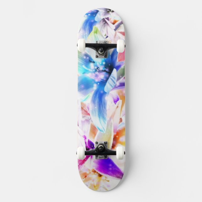 Orquídeas 1 Skateboard (Anverso)