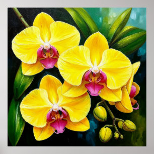 Orquídeas Amarillas Vibrantes Decoración para el H
