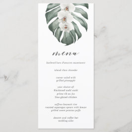 orquídeas blancas en el menú Boda tropical de Mons