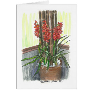 Orquídeas con el bambú