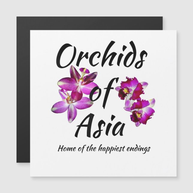 Orquídeas de Asia (Anverso/Reverso)