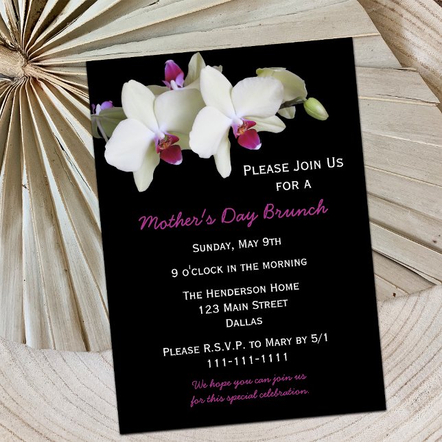 Orquídeas de la invitación al brunch de Día de la  (Subido por el creador)