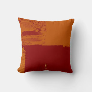 Orrange, almohada Art Déco Retro Marrón