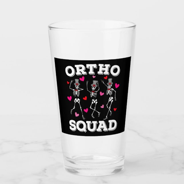 Ortho Squad Dancing Skeleton Valentine Bebiendo (Anverso)