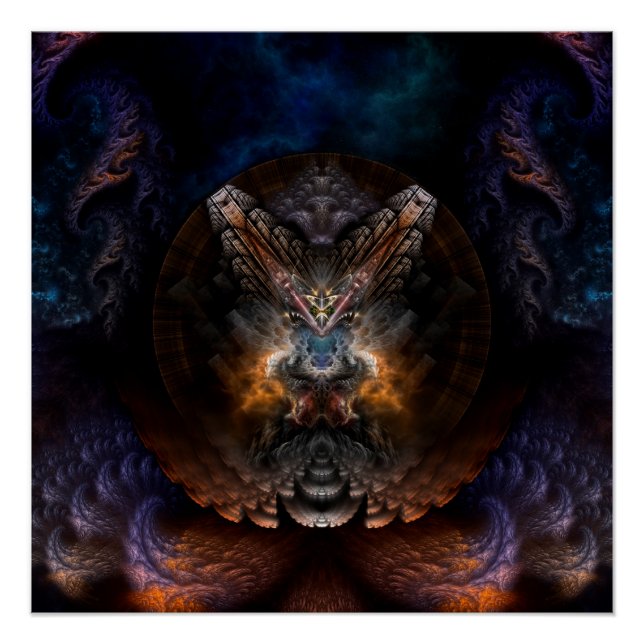 Ortricon Fractal Art Perfect Poster (Anverso)