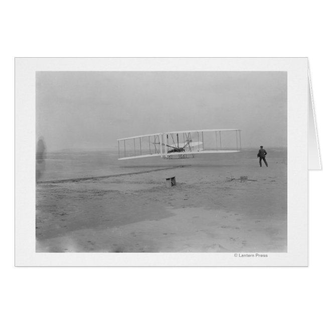 Orville Wright en primer vuelo a 35 metros (Anverso (Horizontal))